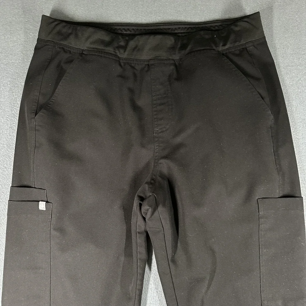 FIGS Axim Technical Collection Cargo Pants Mens Large Black Scrub 32 Inseam